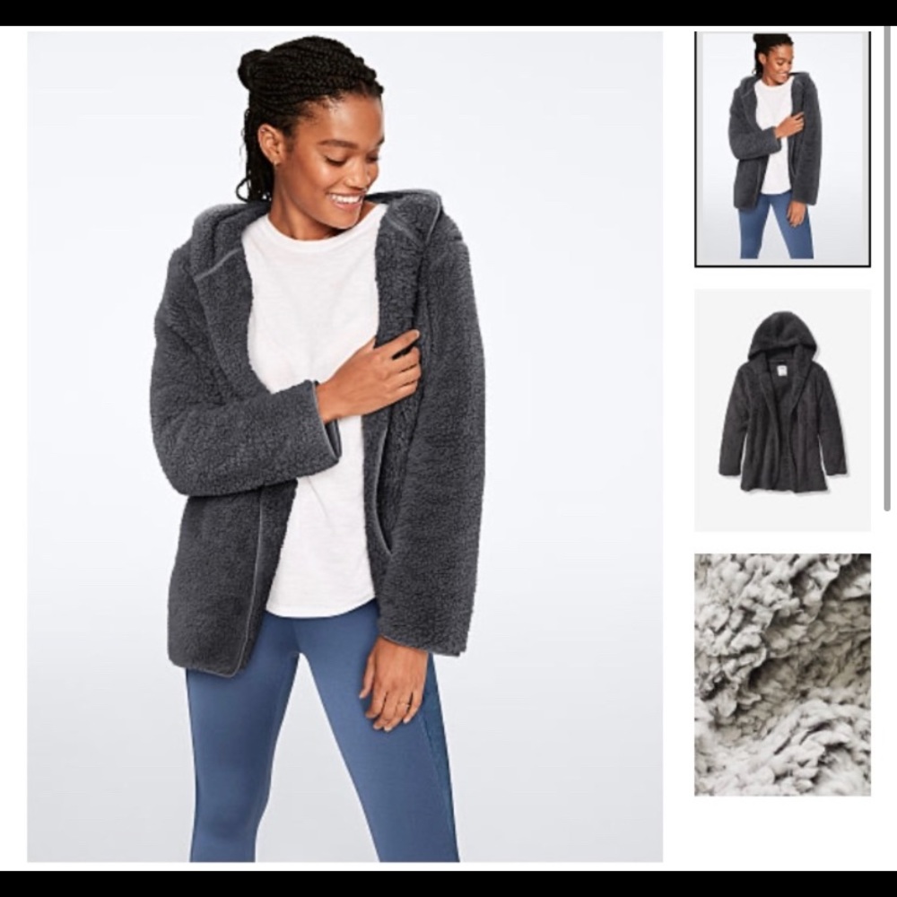 VS PINK SHERPA infinity/dark gray color